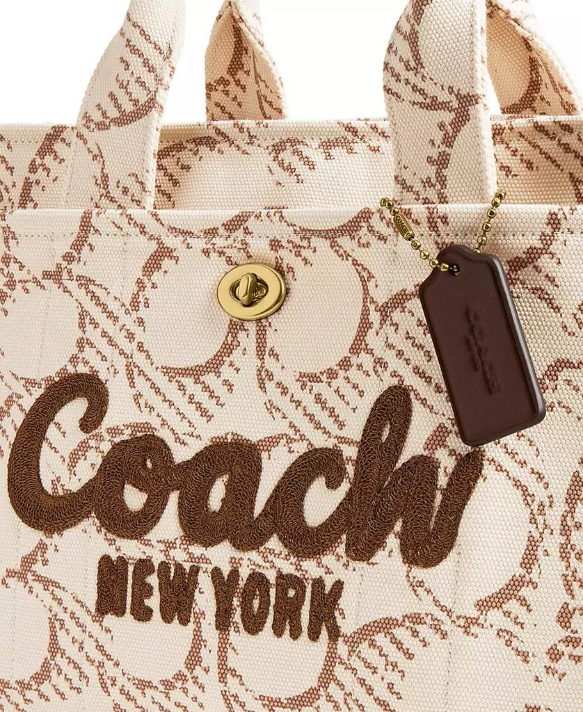 Coach Medium Signature Canvas Cargo Tote Bag 4