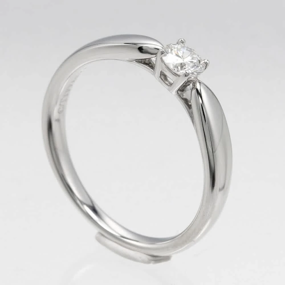 Tiffany 
Co. Harmony Solitaire Ring Platinum With Rbc Diamond Platinum Ring Jewelry (Pre-Owned) 2
