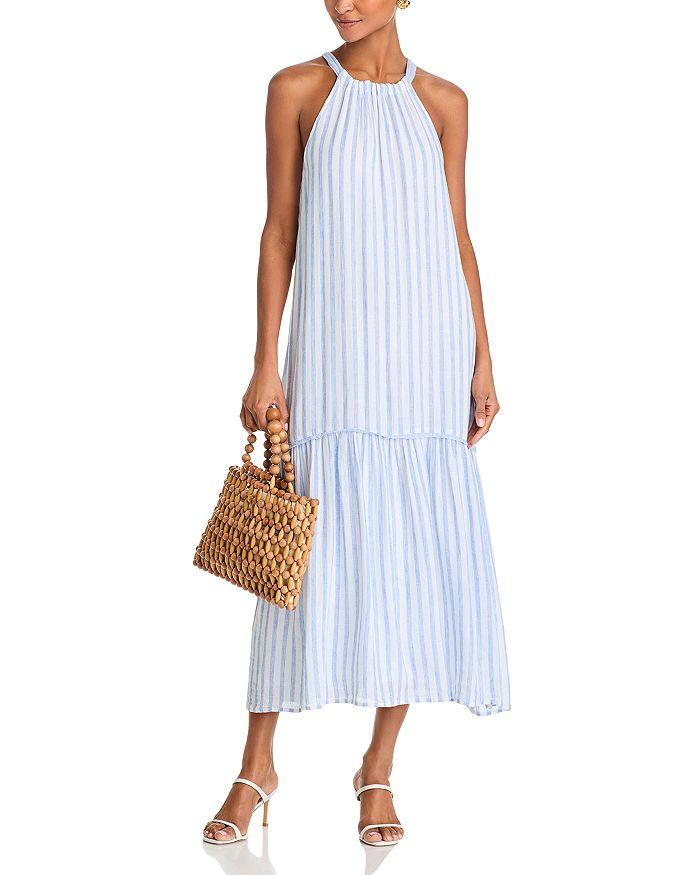 Bella Dahl Tiered Contrast Maxi Dress