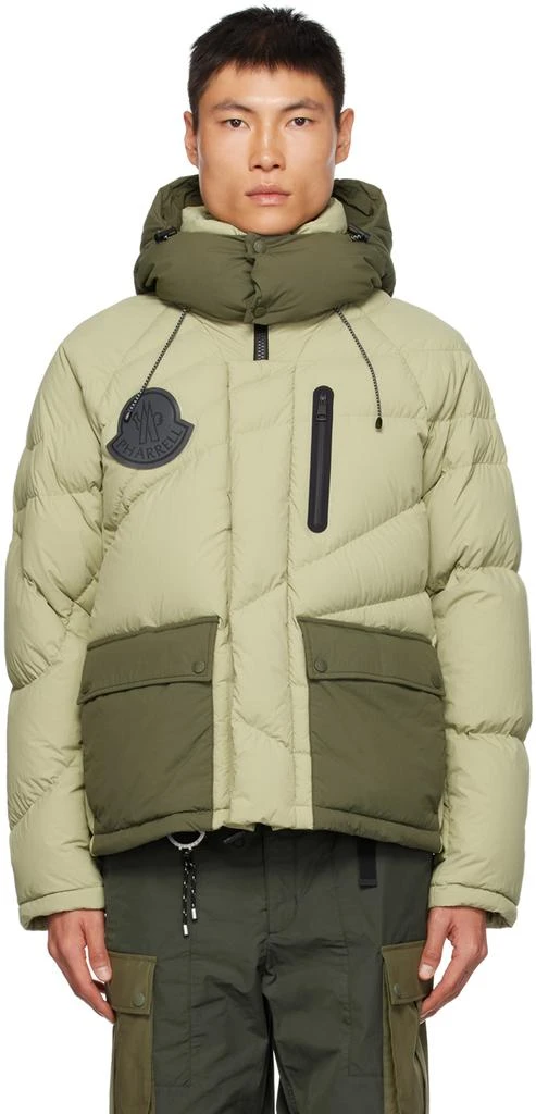 Moncler Moncler x Pharrell Williams Green & Khaki Chestnut Down Jacket 1
