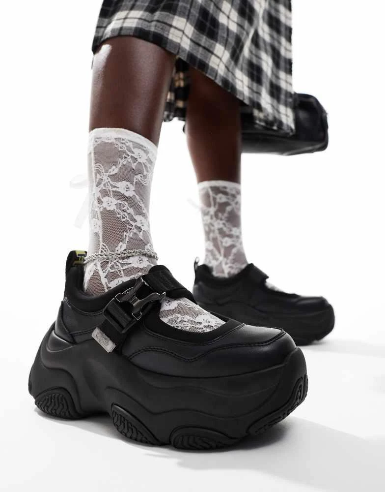 Buffalo Buffalo Prowler ballerina shoe in black 1
