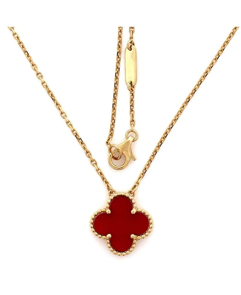 Pre-Owned Van Cleef
Arpels Vintage Alhambra Pendant Necklace 18K Gold and Carnelian, 16.25" 2