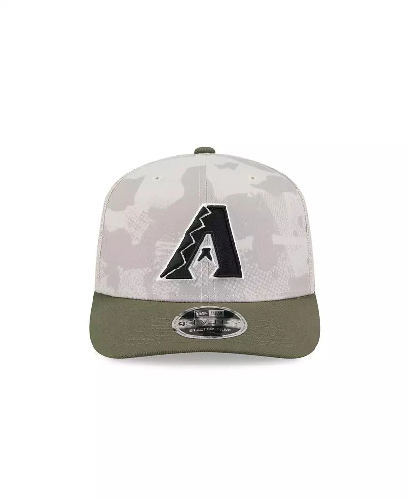 New Era Men's Light Beige/Olive Arizona Diamondbacks 2025 Armed Forces Day 9SEVENTY Adjustable Hat 3