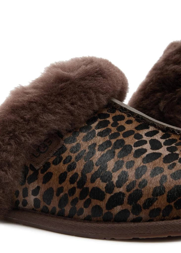 UGG Scuffette Caspian printed calf-hair slippers 4