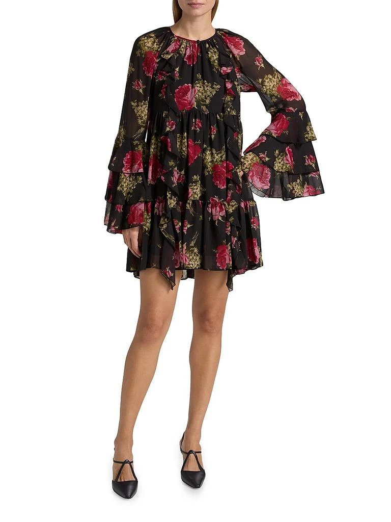 Cinq à Sept Emelia Baroque Roses Minidress 2