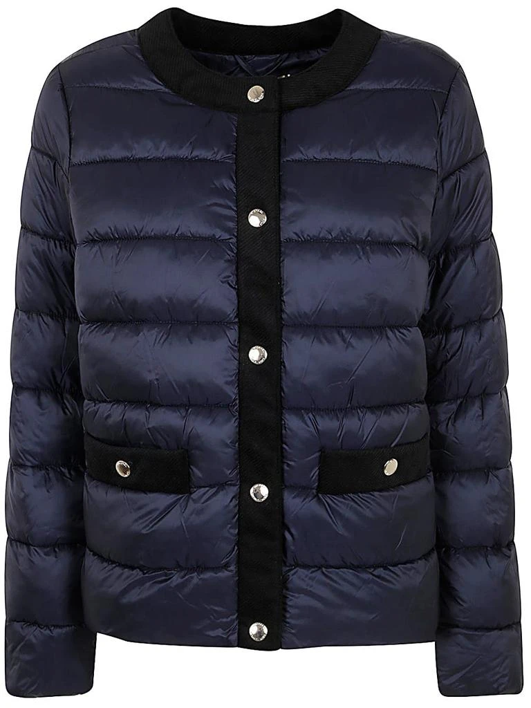Michael Kors Collarless Packable Jacket W Corduroy Trim 1
