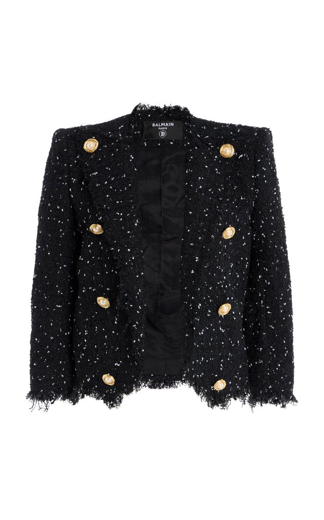 【関税＆送料込み】Balmain Buttoned Maze Tweed Jacket Cloth Balmain Monogram Maze Tweed Jacket | Nordstrom