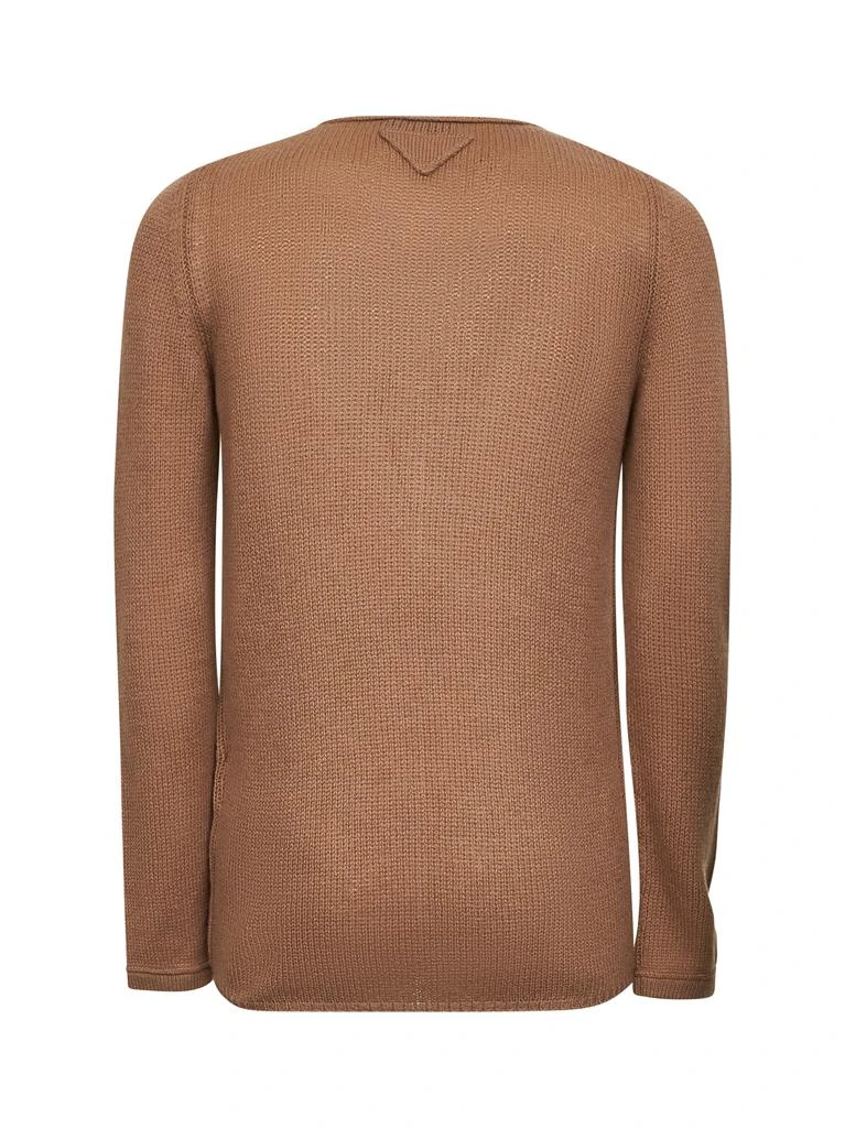 PRADA ABBIGLIAMENTO PRADA ABBIGLIAMENTO | Camel cashmere crewneck sweater | Man | 50 2