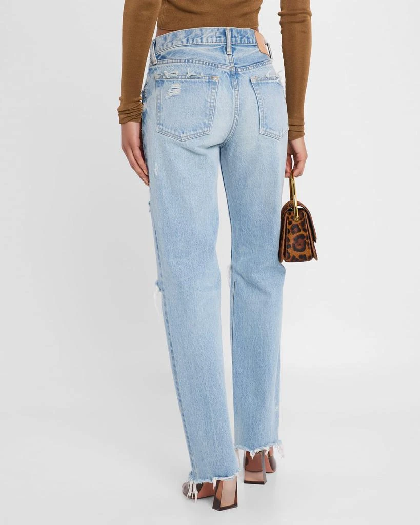 MOUSSY VINTAGE Odessa Straight Low-Rise Jeans 3