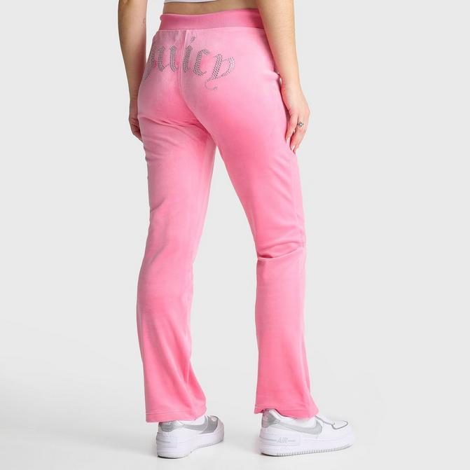 JUICY COUTURE Women's Juicy Couture OG Big Bling Velour Track Pants