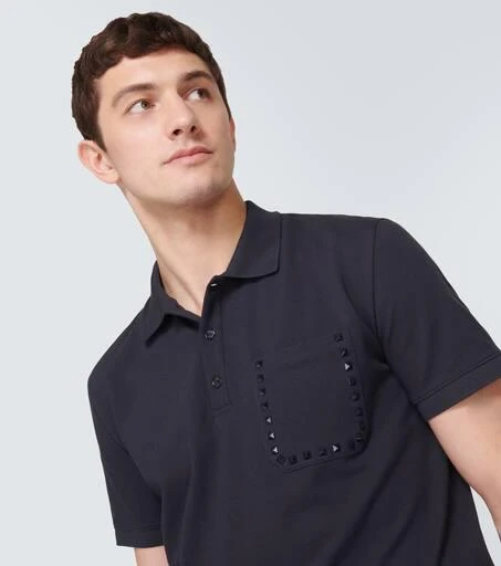 Valentino Rockstud cotton polo shirt 5