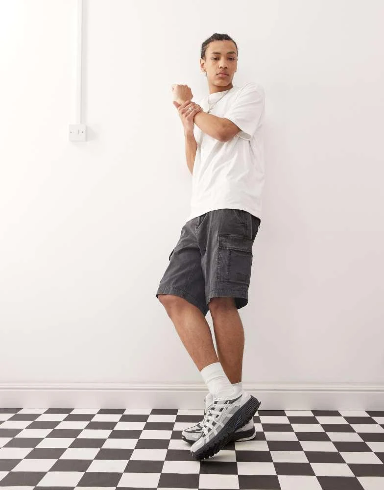CHAMPION Champion woven cargo shorts in black 1