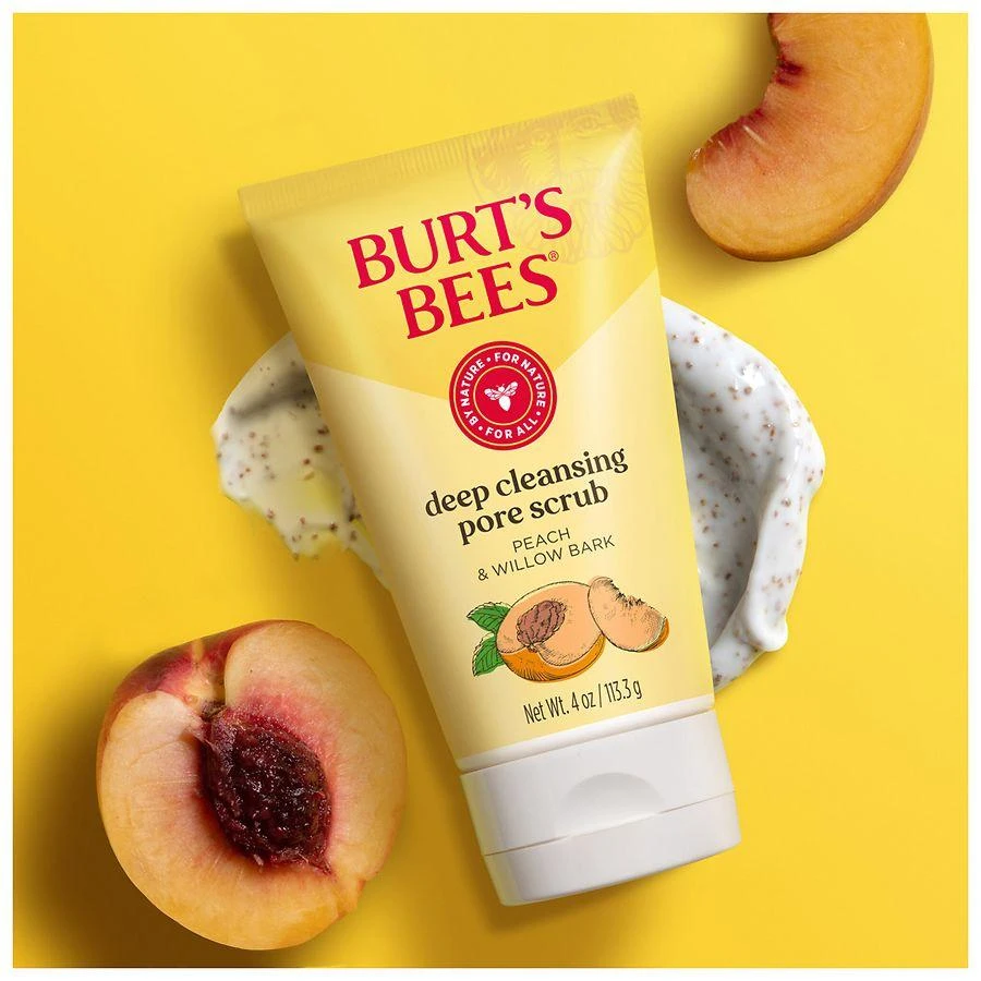 Burt's Bees Deep Cleansing Pore Scrub with Peach and Willow Bark 9