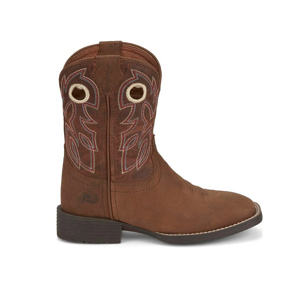Justin Boots Bowline Wide Square Toe Cowboy Boots (Toddler-Big Kid) 1