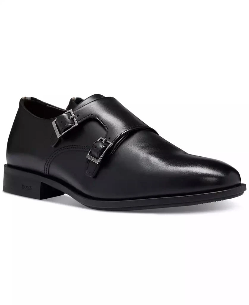Hugo Boss Men's Colby Double-Buckle Monk Strap Dress Shoes 1