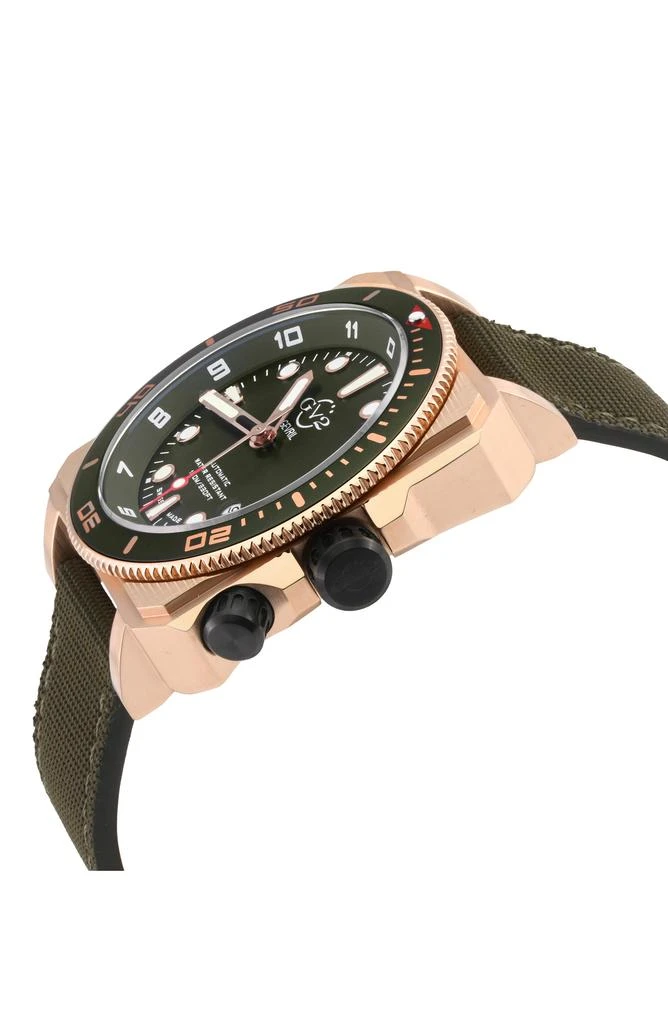 GV2 XO Gold-Tone Submarine Canvas Strap Watch, 44mm 3