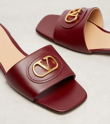 Valentino VLogo leather slides 5