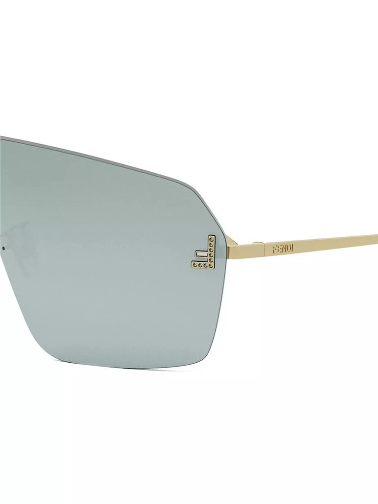 Fendi Fendi Roma 53MM Rimless Rectangular Sunglasses 3