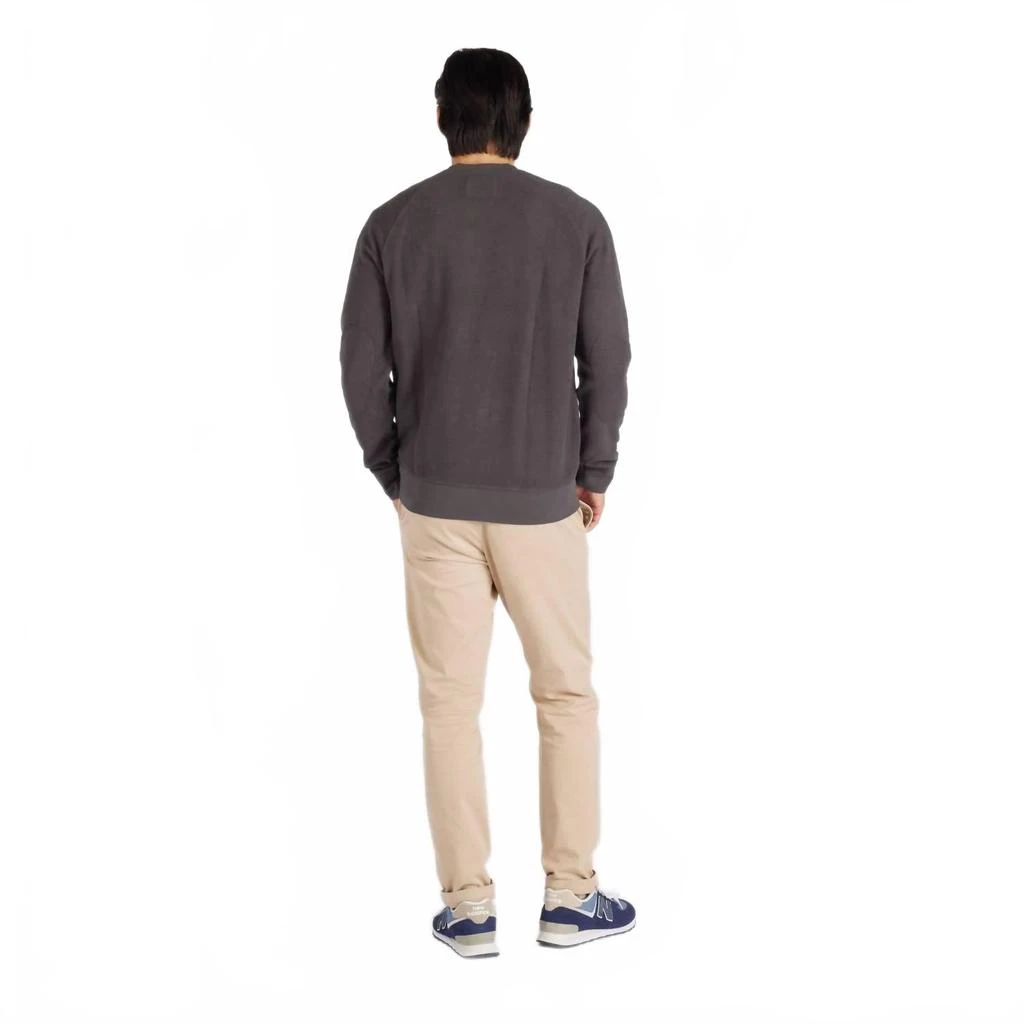 Grayers Dunlop Reverse Fleece Crewneck Tee In Beluga 3