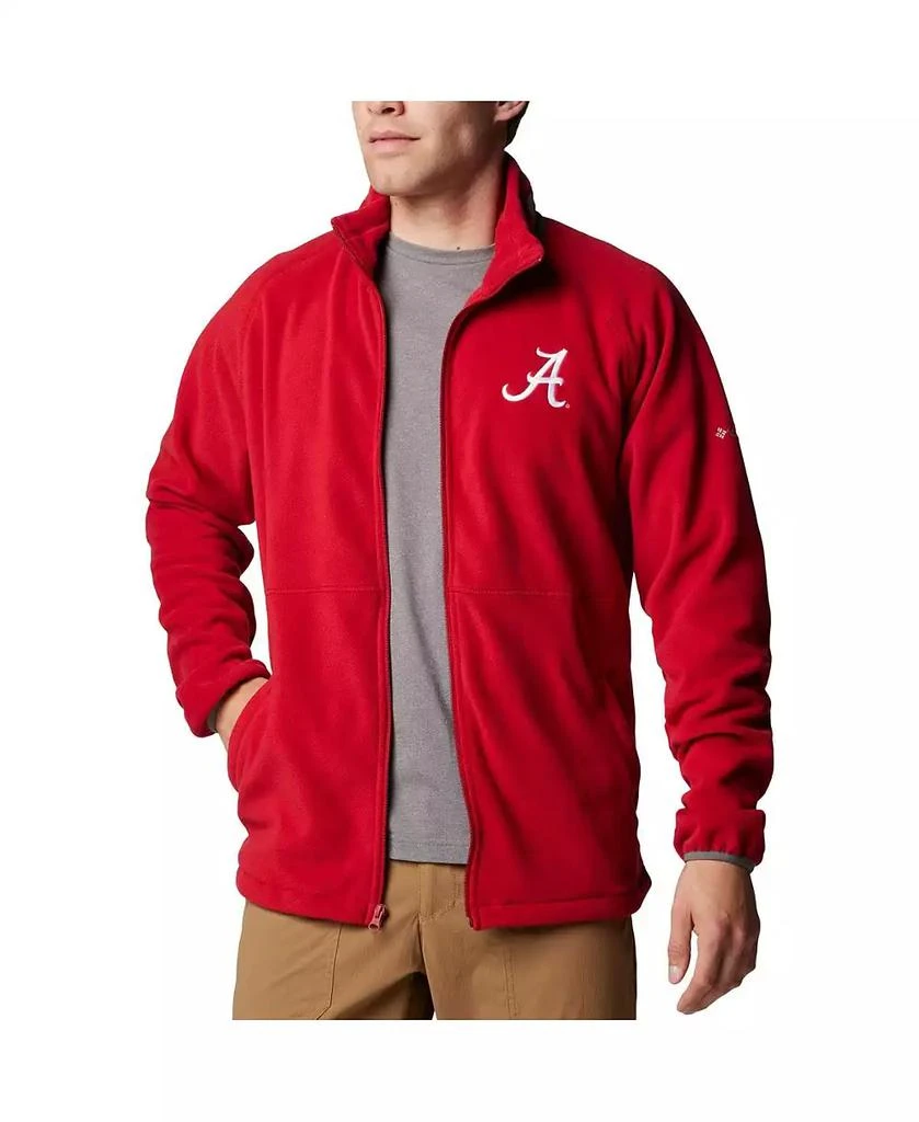 Columbia Men's Crimson Alabama Crimson Tide Flanker IV Fleece Raglan Full-Zip Jacket 4