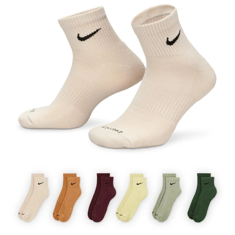 NIKE Nike 6 Pack Dri-FIT Plus Quarter Socks - Men's 1