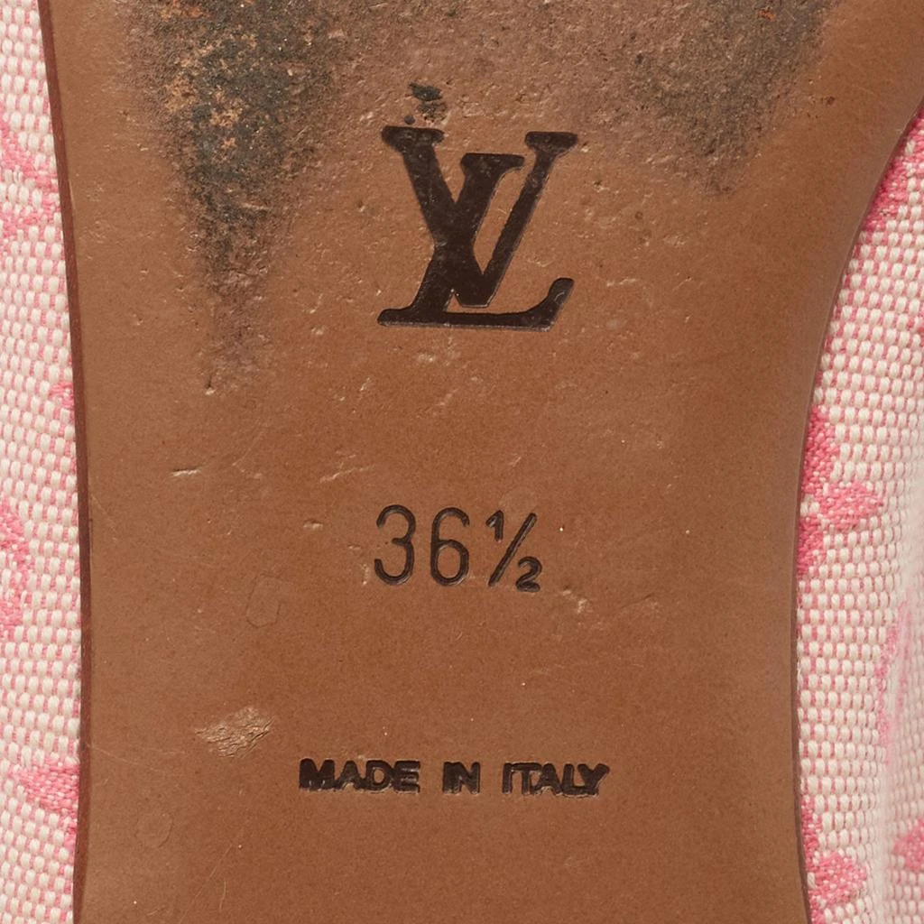 Louis Vuitton Louis Vuitton Pink Monogram Canvas Mini Lin Ballet Flats Size 36.5 8