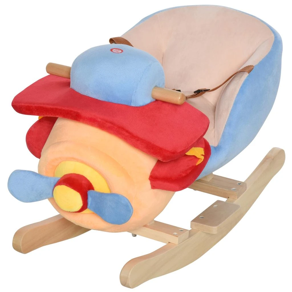 BreeBe Plush Rocking Horse Chair for Toddlers - 18 Months+