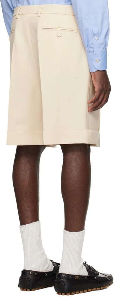 Valentino Beige Pleated Shorts 3