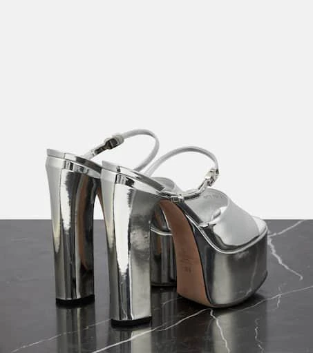 Valentino Tan-Go 155 patent leather platform mules 3