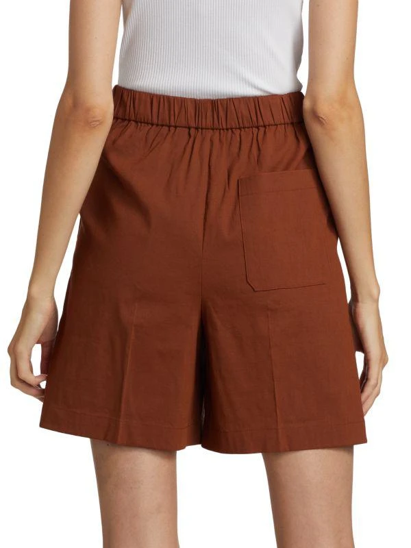 Theory Pleated Wide Leg Shorts 2