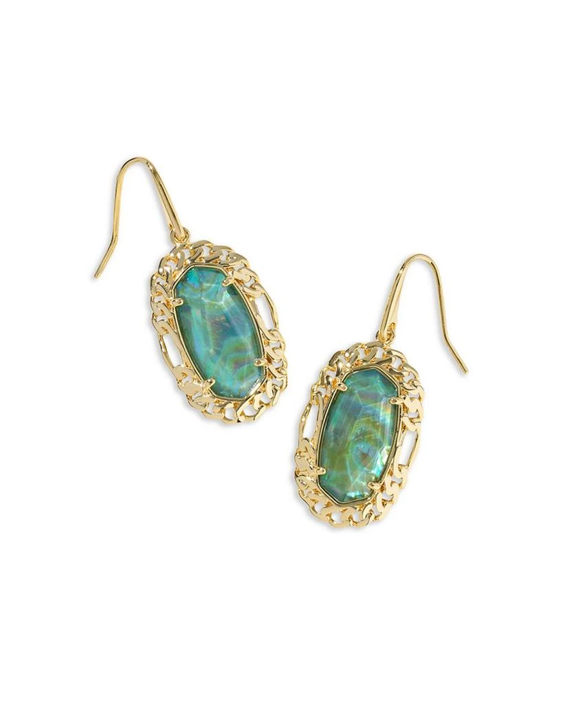 Kendra Scott Dani Deep Aqua Illusion Figaro Frame Drop Earrings 1