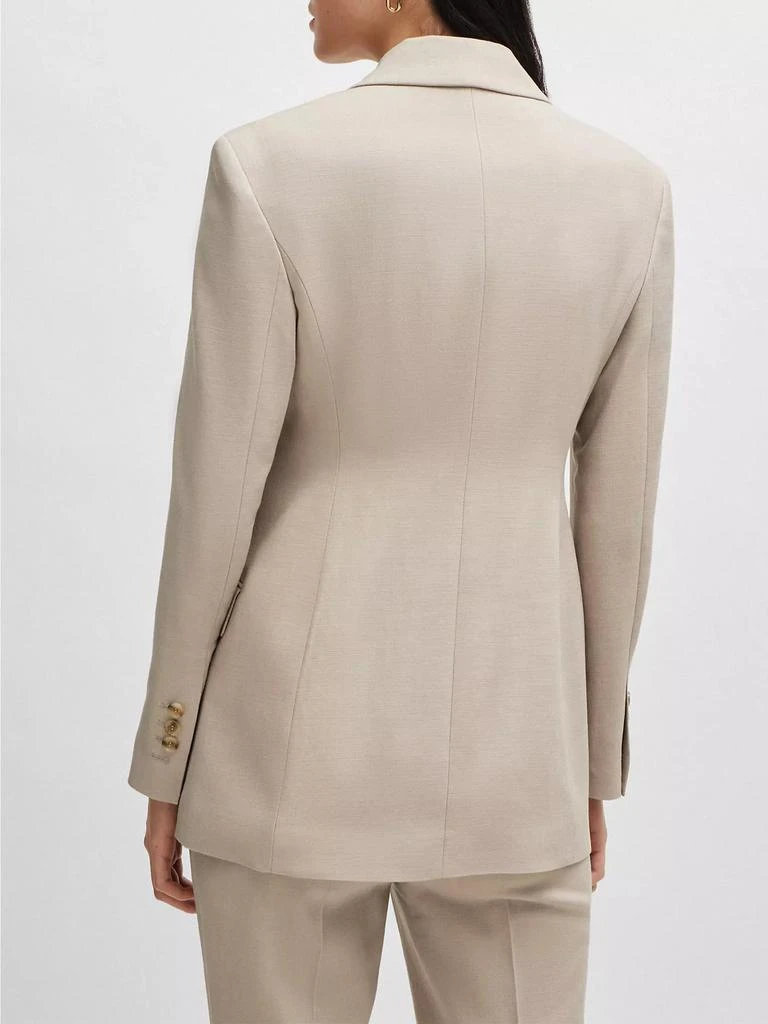 BOSS Single-Breasted Jacket in Stretch Fabric 4
