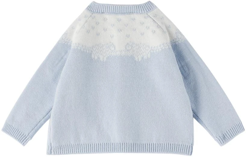 Tartine et Chocolat Baby Blue Buttoned Cardigan 2