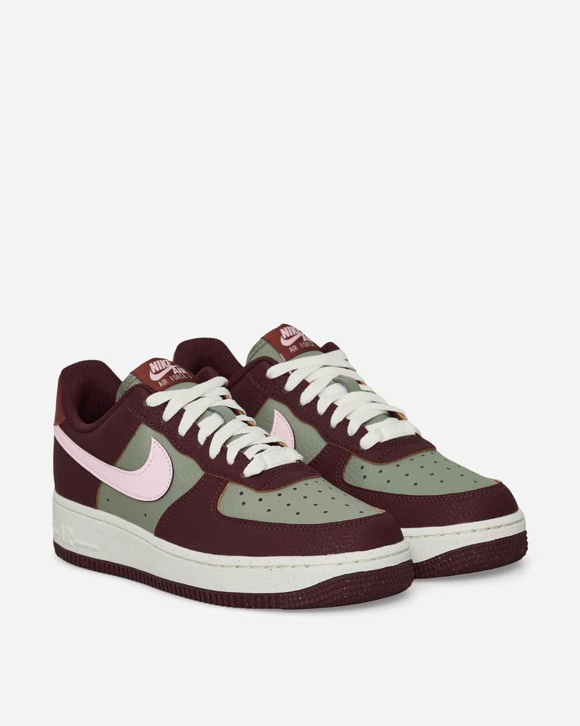 NIKE Women's Air Force 1 '07 Next Nature Sneakers Burgundy Crush / Pink Foam 3