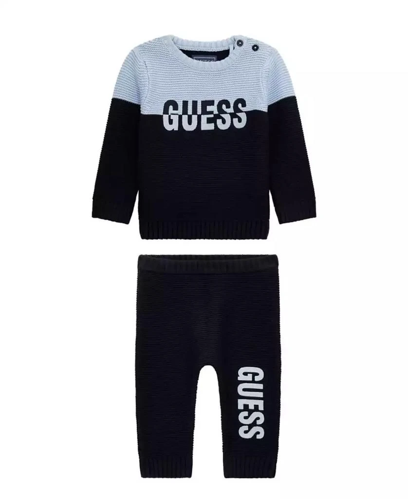 GUESS Baby Boy Knit Long Sleeve Sweater Pant Set 1