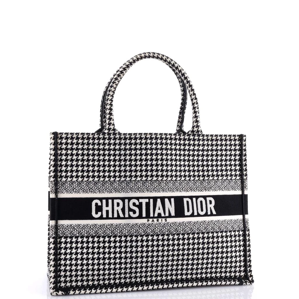 Dior Book Tote Houndstooth Canvas Medium 2