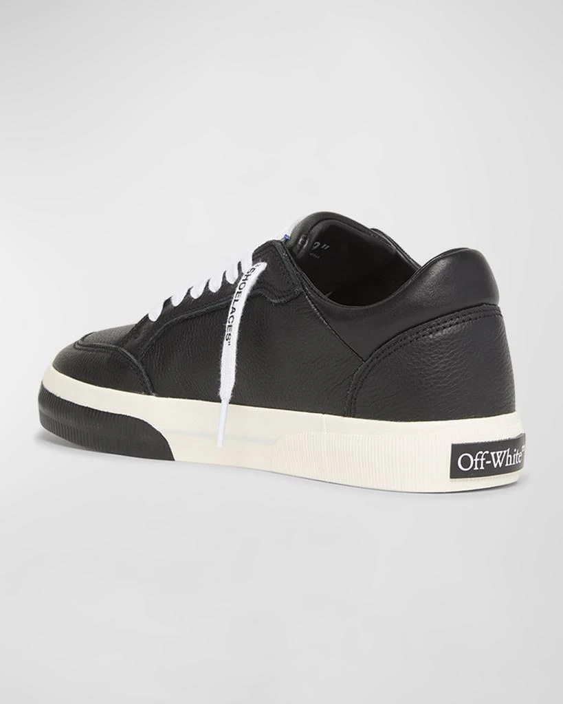 Off-White Vulcanized Leather Low-Top Sneakers 4