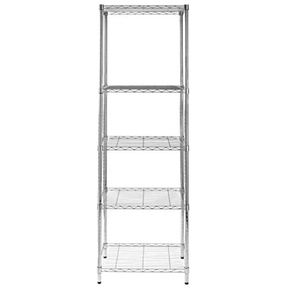 Honey Can Do Honey-can-do Shf-01054 5-tier Chrome Shelving Unit, 250 Lbs 1