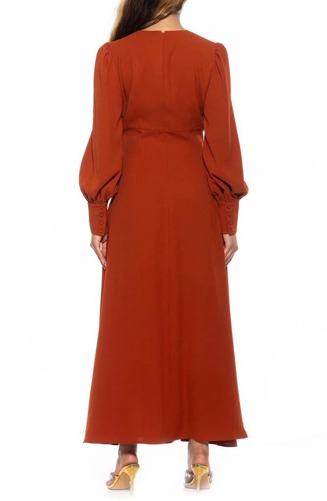 ALEXIA ADMOR Yesenia Long Sleeve Empire Waist Maxi Dress 2