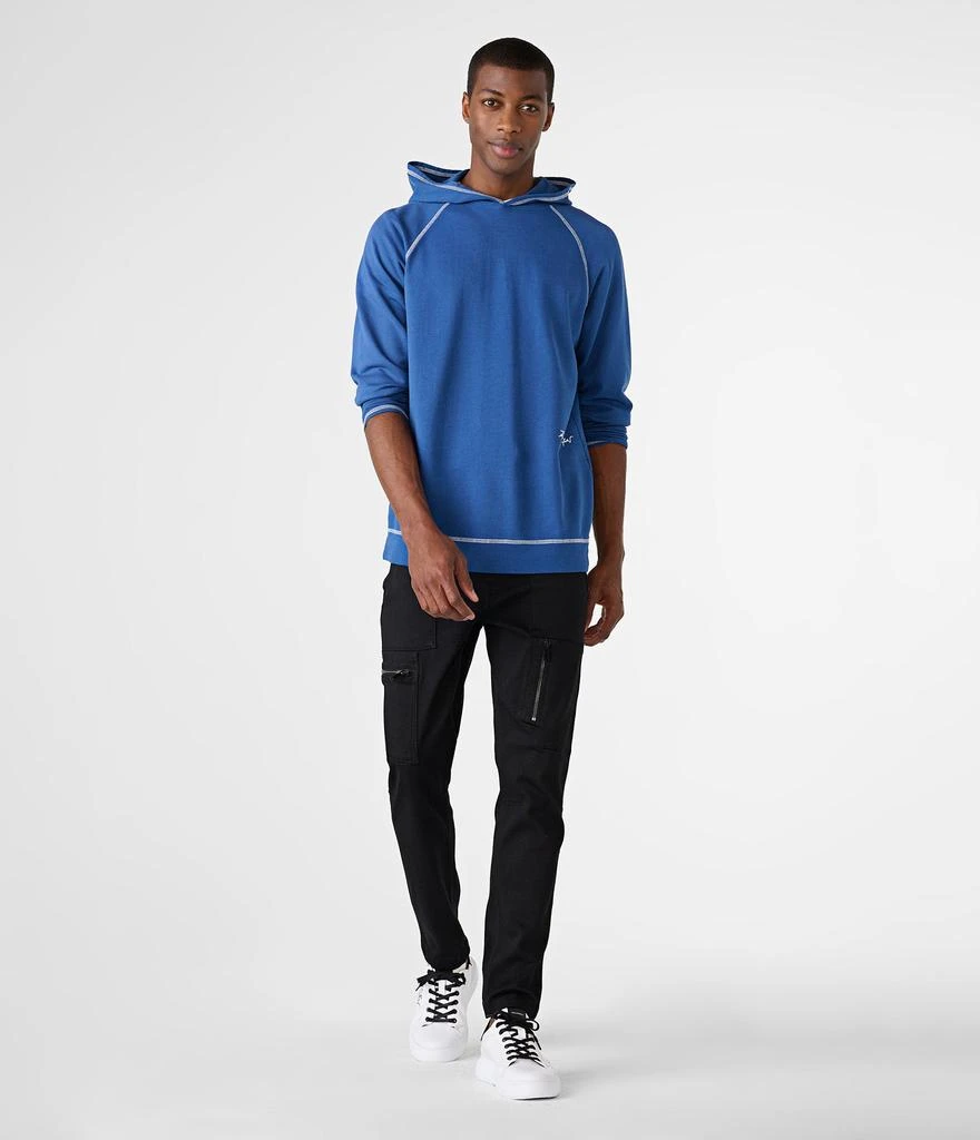 Karl Lagerfeld Paris CONTRAST STITCHING RAGLAN SLEEVE HOODIE 4