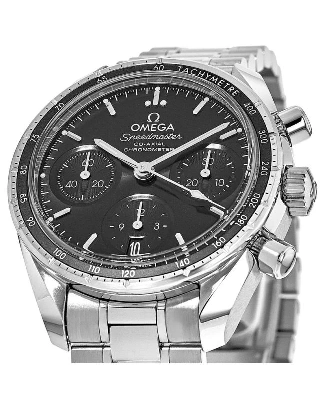Omega Omega Speedmaster Co-Axial Chronograph 38mm Automatic Black Dial Steel Unisex Watch 324.30.38.50.01.001 2