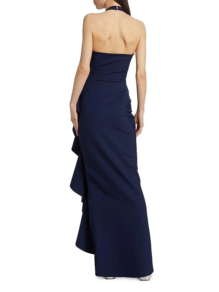 Chiara Boni Thomas Ruffled Halter Gown 5