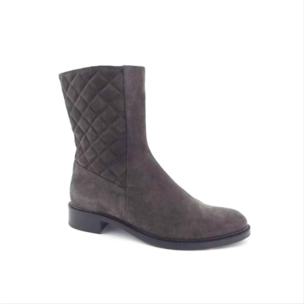 Aquatalia Aquatalia - Gail Suede Leather Quilted Waterproof Boots