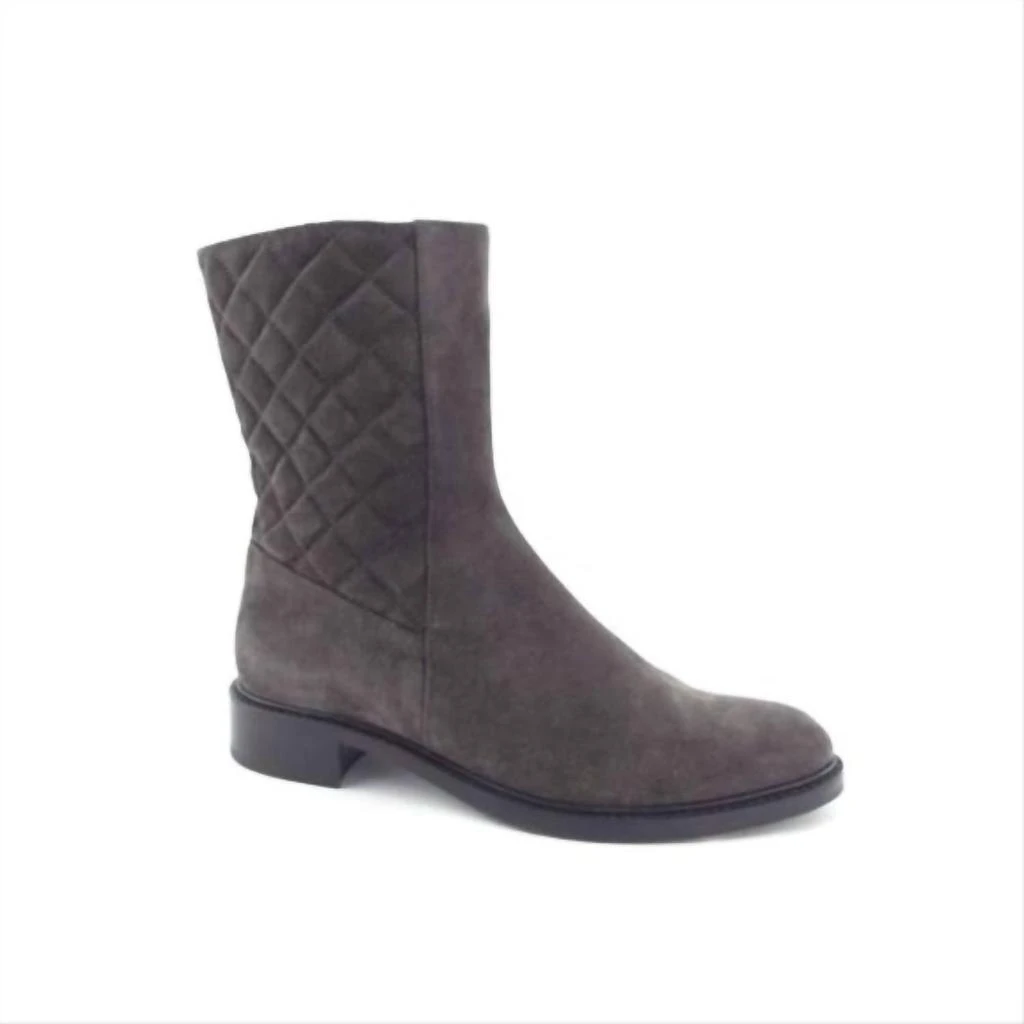 Aquatalia Aquatalia - Gail Suede Leather Quilted Waterproof Boots 1