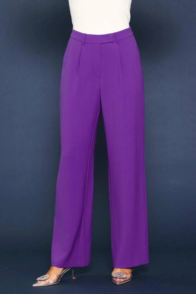 SKIES ARE BLUE Skies Are Blue - Pintuck Wide Leg Trouser Pant 1