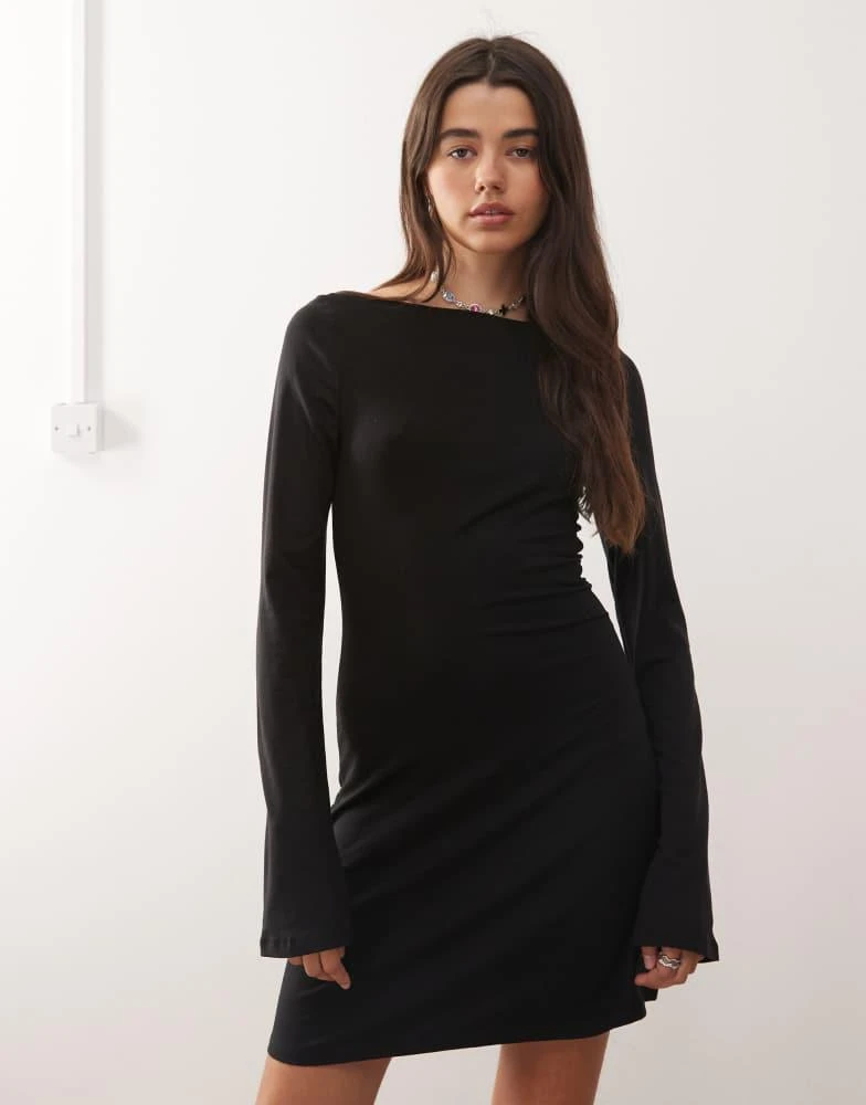 Shop Weekday boat neck long sleeve mini dress in black exclusive to ASOS on Sale at BeyondStyle Get 31% Off Weekday boat neck long sleeve mini dress in black exclusive to Shop Weekday boat neck long sleeve mini dress in black exclusive to ASOS on Sale at BeyondStyle Get 31% Off Weekday boat neck long sleeve mini dress in black exclusive to
