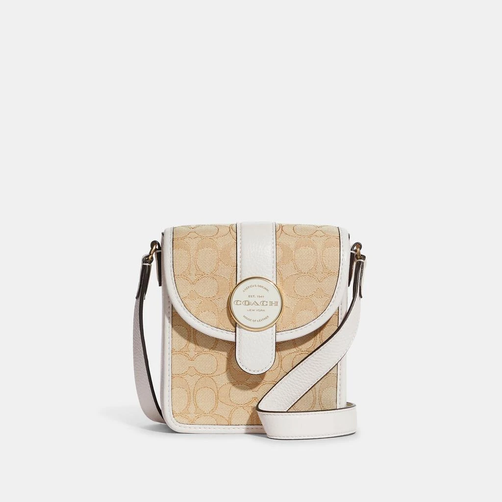 Coach Coach Outlet North/South Lonnie Crossbody In Signature Jacquard 9