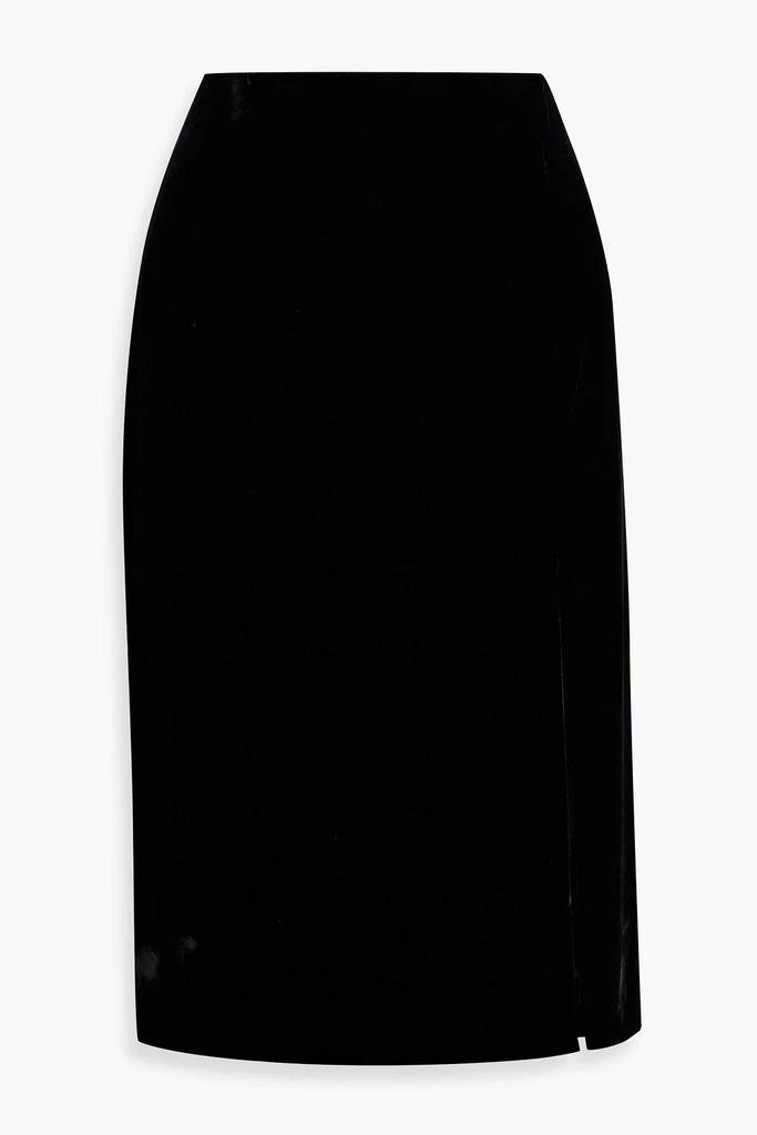 Theory Velvet midi skirt 1