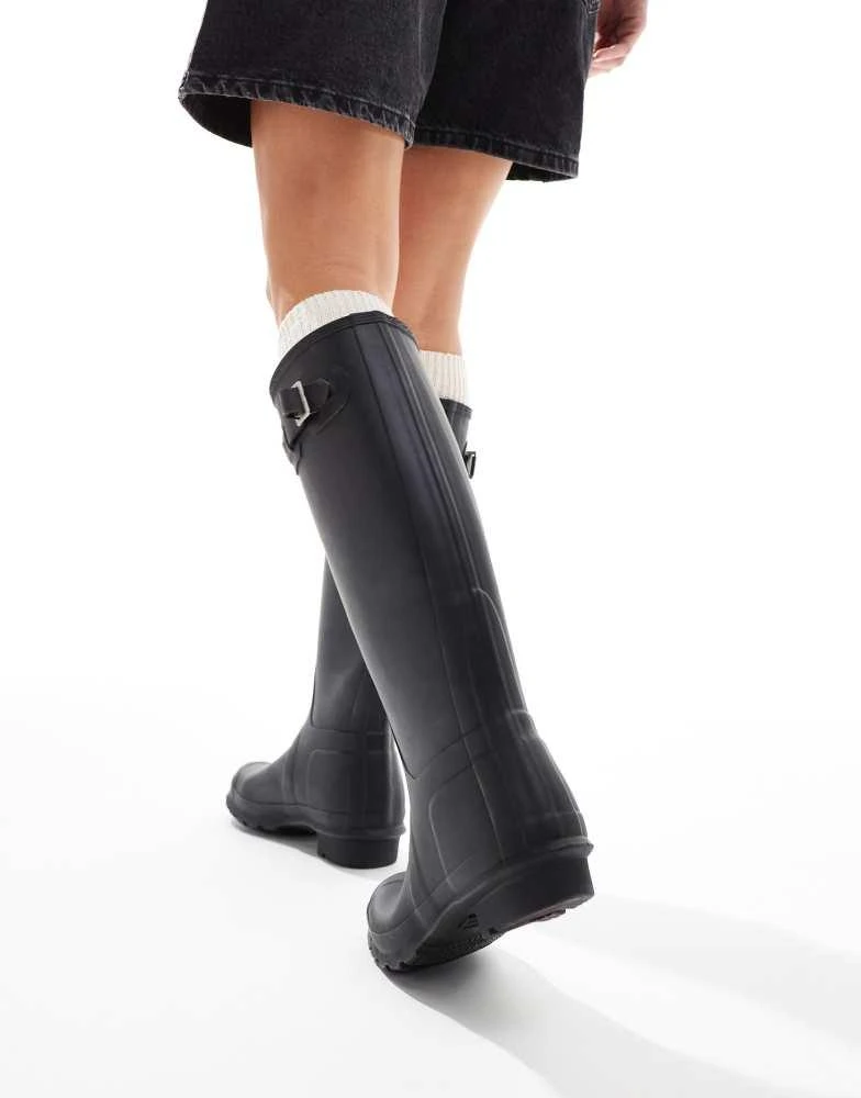 Hunter Hunter Original tall wellington boots in black 3