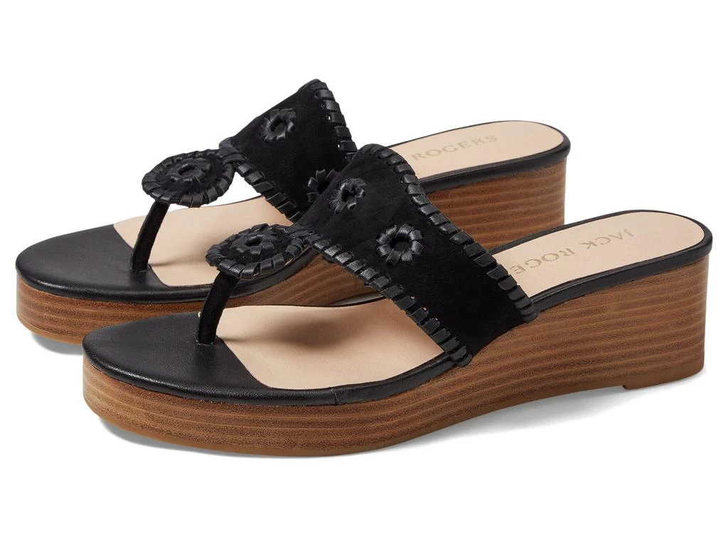 Jack Rogers Jacks Mid Wedge - Suede/Stacked 1